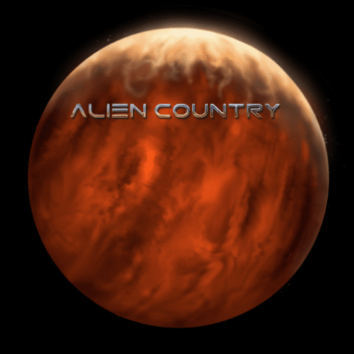 a cloudy red planet in outer space, created by Hush Syme. country rock